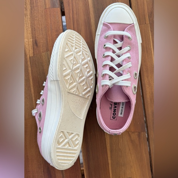 CONVERSE Chuck 70 Metal Rings Low Top Size 7,5 Women's Shoes Pink - Picture 6 of 8